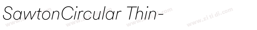 SawtonCircular Thin字体转换 SawtonCircular Thin字体转换